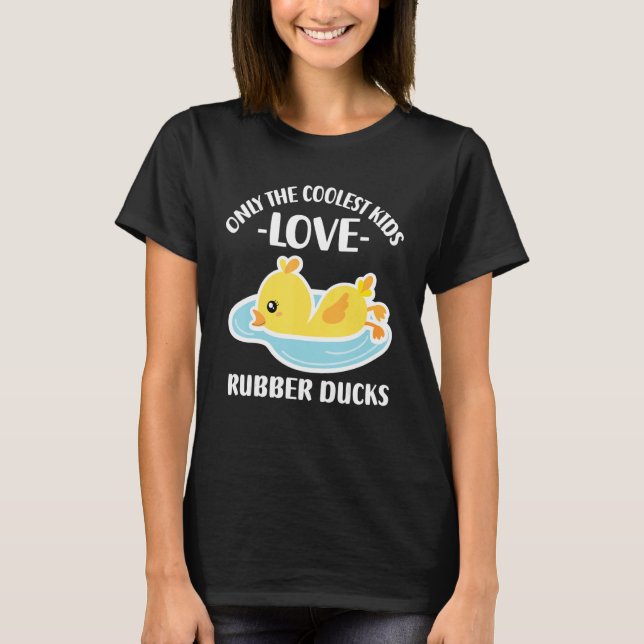 T-shirt Seuls Les Enfants Les Plus Cools Aiment Les Canard (Devant)