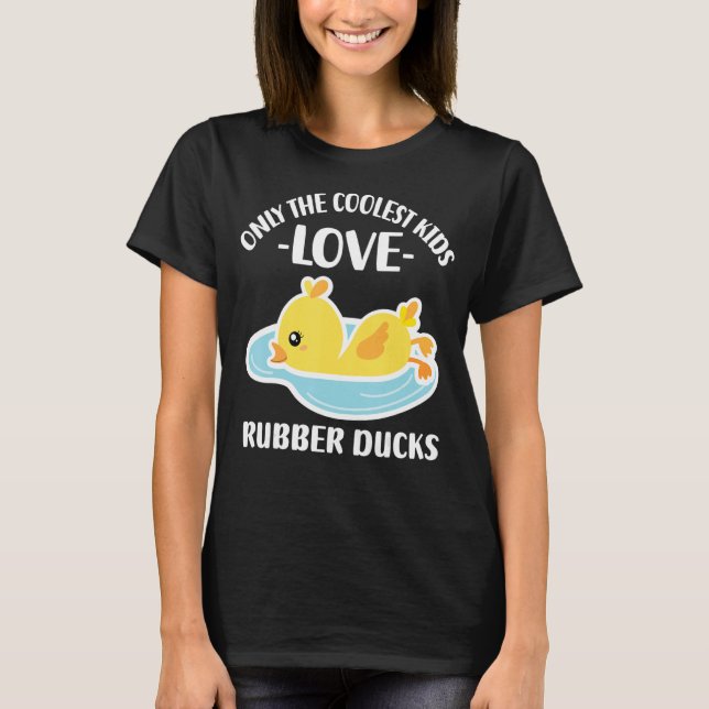 T-shirt Seuls Les Enfants Les Plus Cools Aiment Les Canard (Devant)