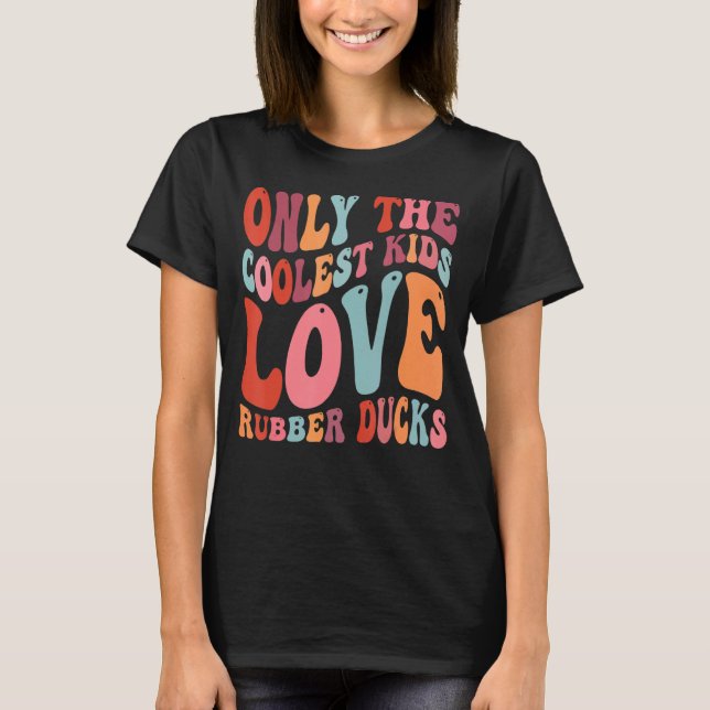 T-shirt Seuls Les Enfants Les Plus Cools Aiment Les Canard (Devant)