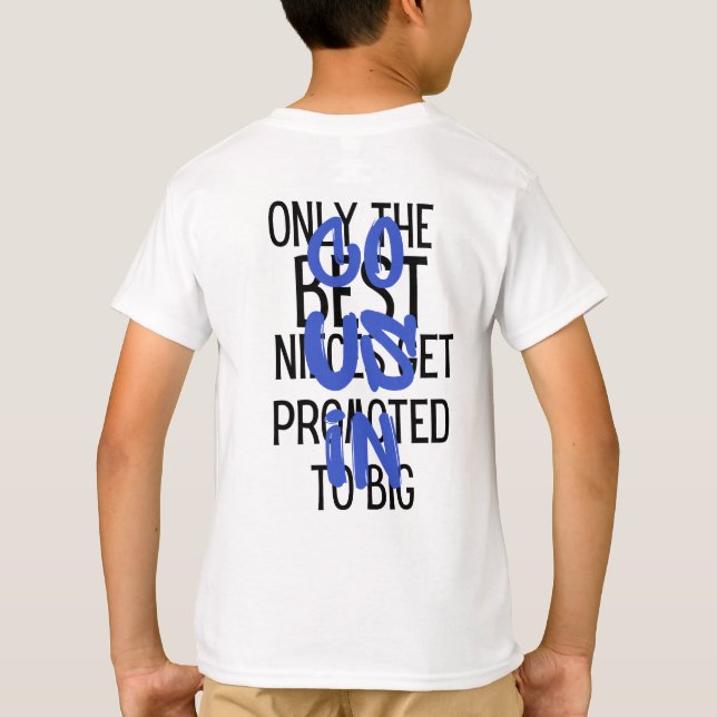 T-shirt seuls les meilleurs nièces sont promus à un grand  (Dos)