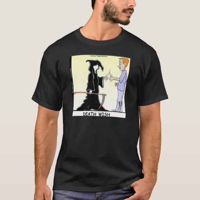 T-shirt Seuls Les Poulets Craignent La Faucheuse Drôle (Devant)