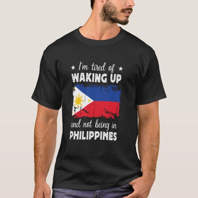 T-shirt S'éveiller aux Philippines Drapeau philippin Phili (Devant)