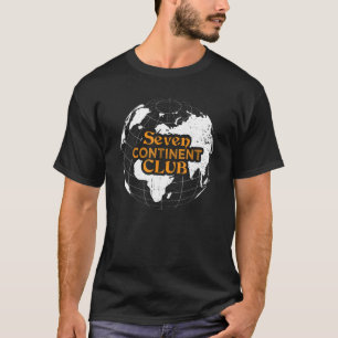 T-shirt Seven Continent Club World Globetrotter Voyageur T