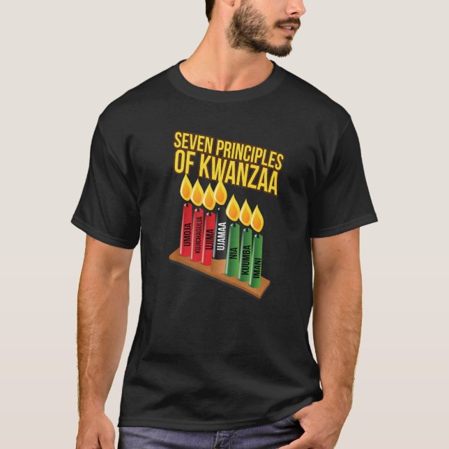 T-shirt Seven Principles of Kwanzaa Premium (Devant)