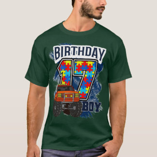 T-shirt Sevenn Anniversaire Autisme Amour Monster Truc