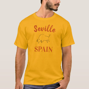 T-shirt Séville Espagne, taureau