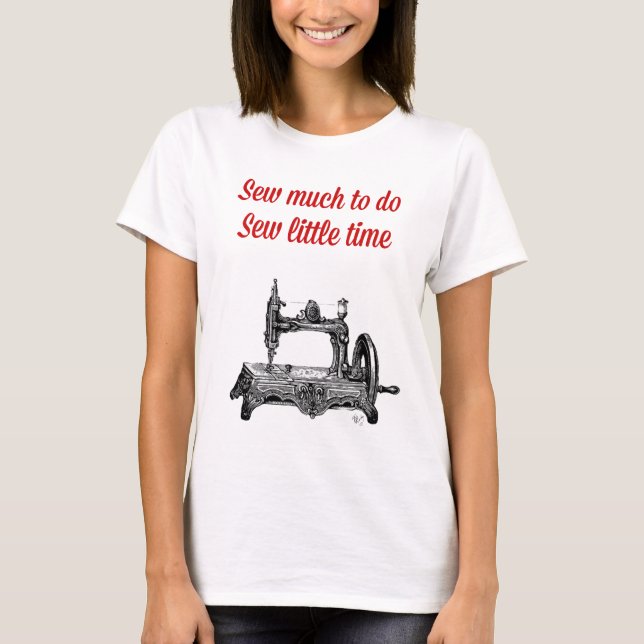 T-shirt Sew Little Time Illustration (Devant)