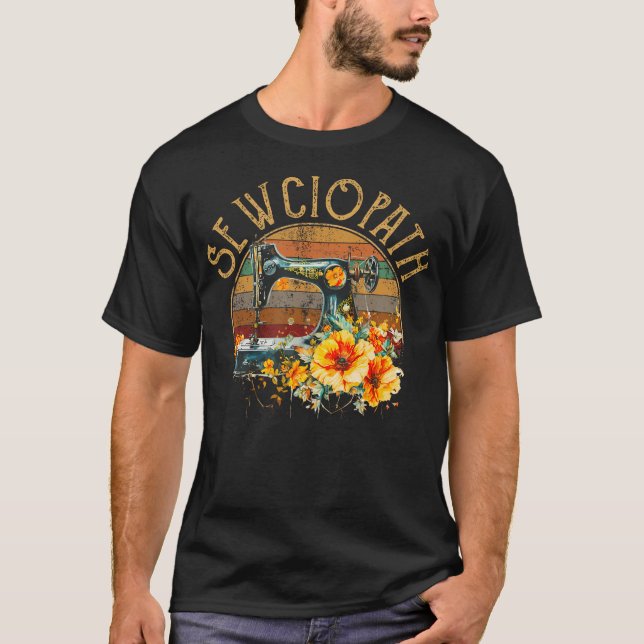 T-shirt Sewciopath Quilting Sewing (Devant)