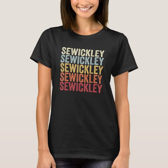 T-shirt Sewickley Pennsylvania Sewickley PA Retro Vintage  (Devant)