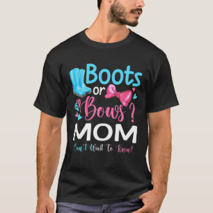T-shirt Sexe Révéler Bottes Ou Vaches Maman Correspondant