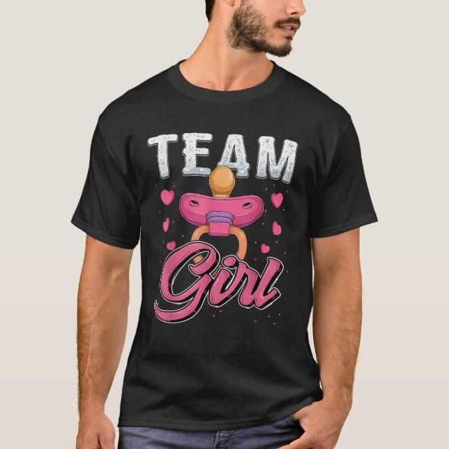 T-shirt Sexe révéler la fête Team Girl baby shower apparie (Devant)