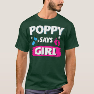 T-shirt Sexe Révéler le pavot dit fille jumeler la famille