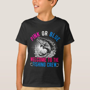 T-shirt Sexe Révéler Rose Ou Bleu Bienvenue À La Pêche