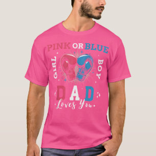 T-shirt Sexe Révéler Rose Ou Bleu Papa Vous Aime Boxe Ge