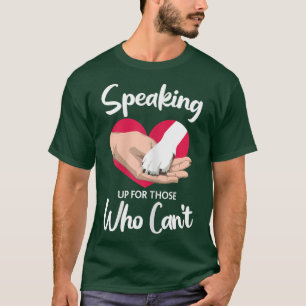 T-shirt S'Exprimer Pour Ceux Qui Ne Peuvent Pas Sauver Les
