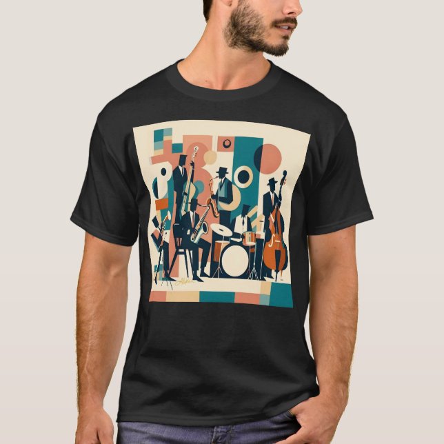 T-shirt Sextet de l'ère du Jazz Milieu de Siècle (Devant)
