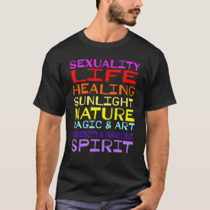 T-shirt Sexualité Vie Guérir Soleil Lumière Nature Magie S