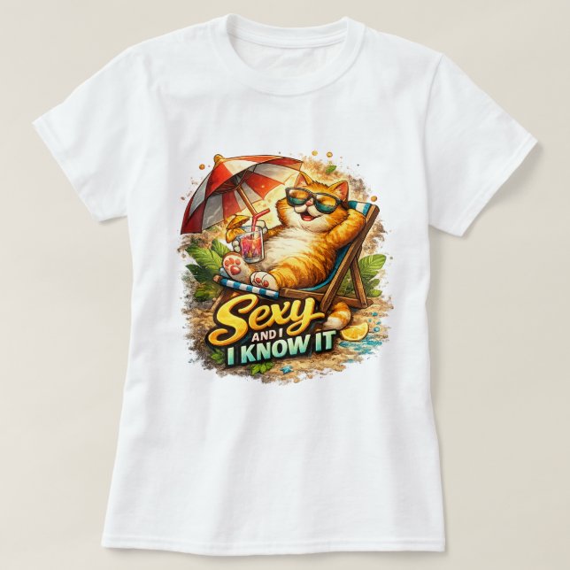 T-shirt Sexy Et Je Le Sais (Design devant)