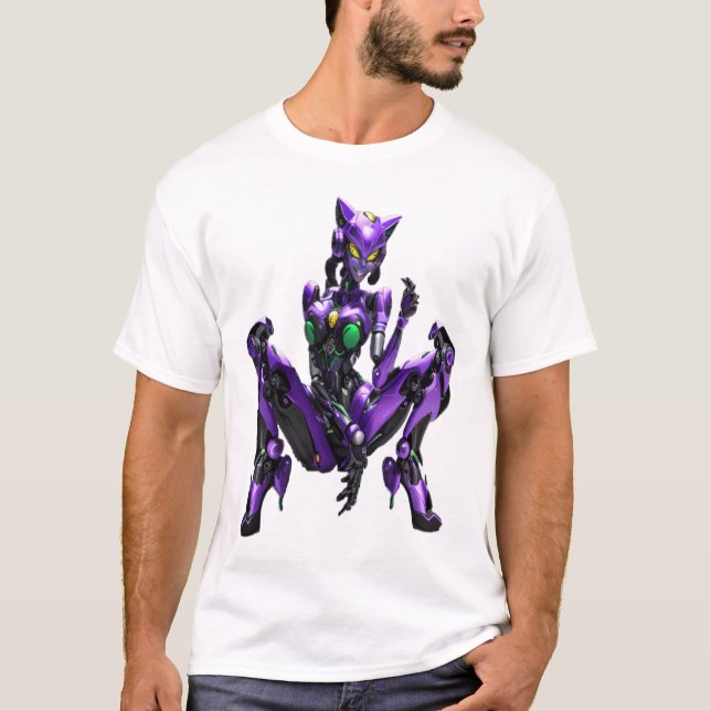 T-shirt Sexy évangélique catgirl android (Devant)