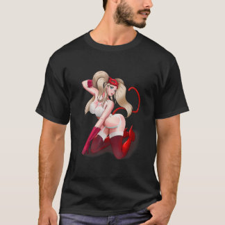 T-shirt Sexy kawaii Girl Cat Masque Anime Hentai Manga Sex