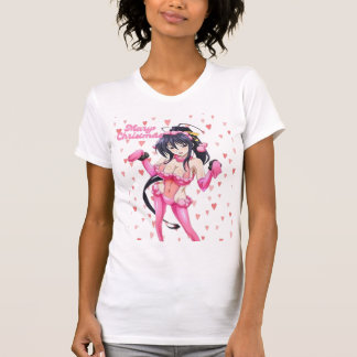 T-shirt Sexy Santa Marry Cristmas Pink Heart Anime Diva