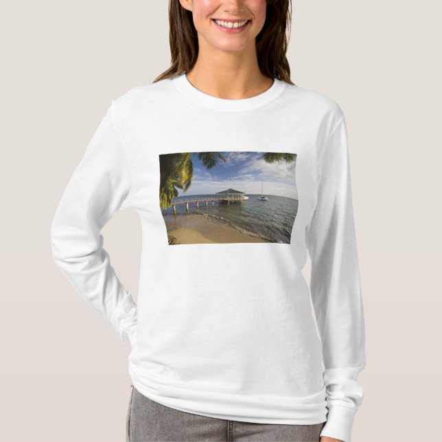 T-shirt Seychelles, île de Praslin, Anse Bois de Rose, (Devant)