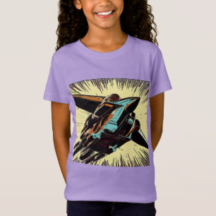 T-Shirt SF - Anime Starfighter Woodcut 3