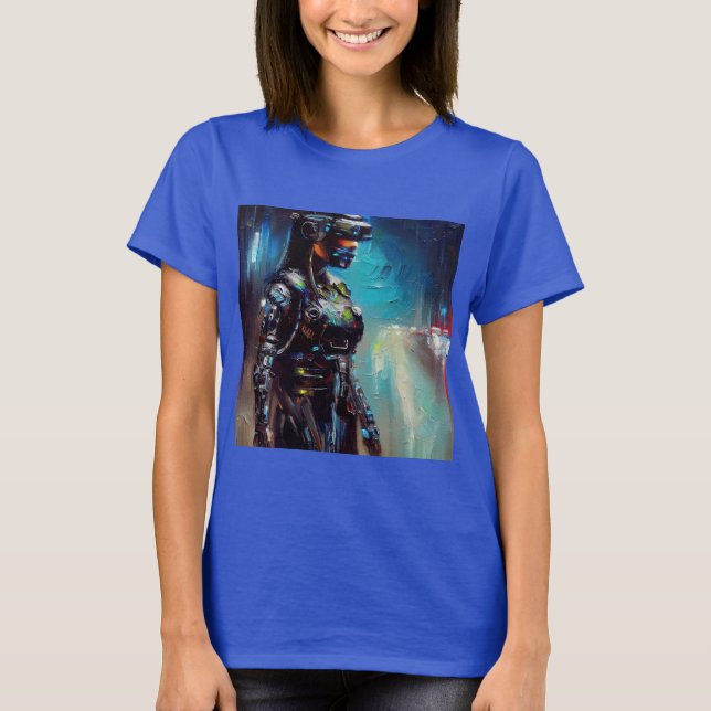 T-shirt SF - Cyberpunk Hero 2 (Devant)