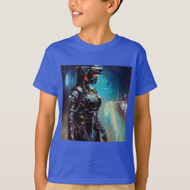 T-shirt SF - Cyberpunk Hero 2 (Devant)