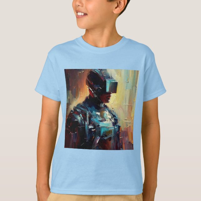 T-shirt SF - Cyberpunk Hero 3 (Devant)