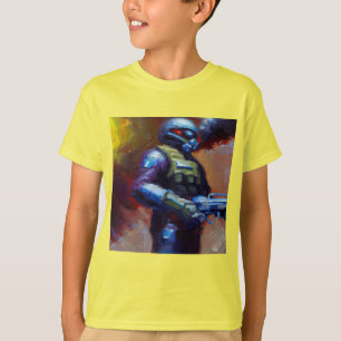T-shirt SF - Héros militaire 4