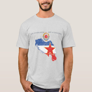 T-shirt SFR Yougoslavie vintage en détresse