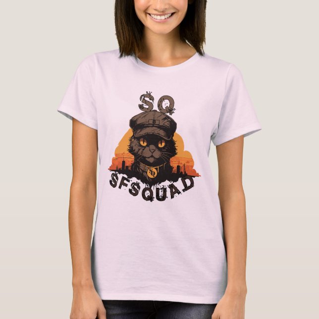 T-shirt SFSquad: Your Purrfect Squad Member (Devant)