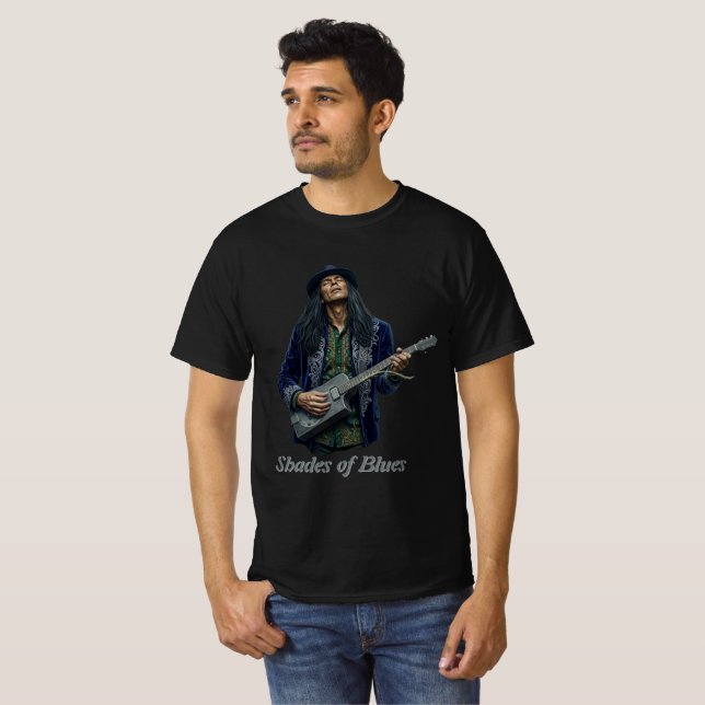 T-Shirt Shades of Blues (Devant entier)
