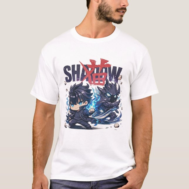 T-shirt Shadow Hunter Chibi Parody Set, Cute Dark Fantasy  (Devant)