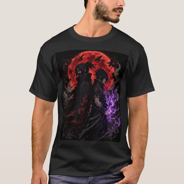 T-Shirt Shadow Ninja Brothers – Dark Moon Fantasy  (Devant)
