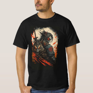 T-shirt Shadow Samurai - Guerrier de la flamme