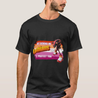 T-shirt Shadow the Hedgehog Suis-moi lesbiennes, je vais m