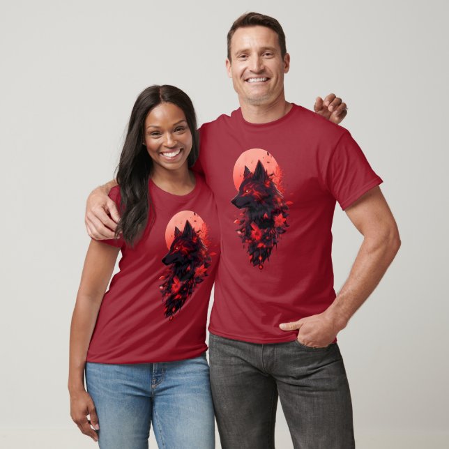 T-shirt Shadow Wolf epic Design (Unisexe)