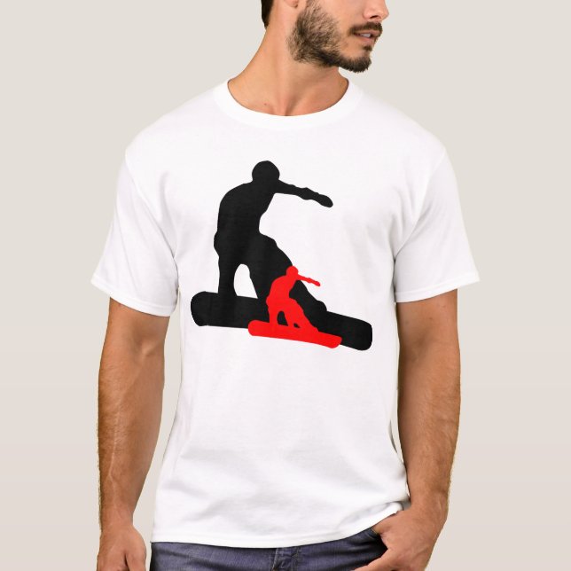 T-shirt shadowboarder : rouge : (Devant)