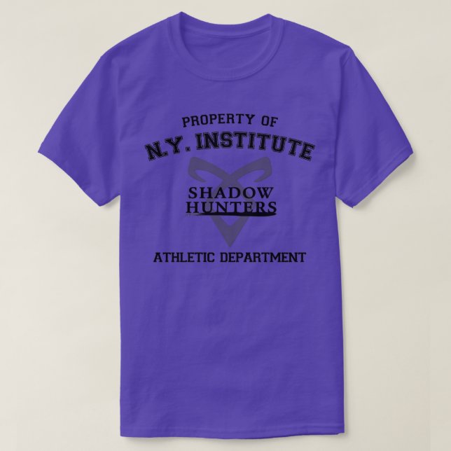 T-shirt Shadowhunters Propriété De New York Institute Athl (Design devant)
