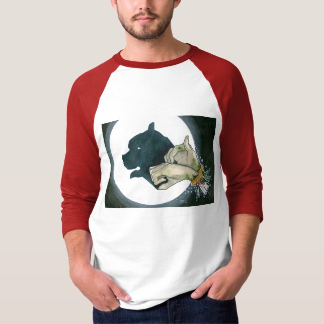 T-shirt shadowpuppets 1 de main de zombi (Devant)