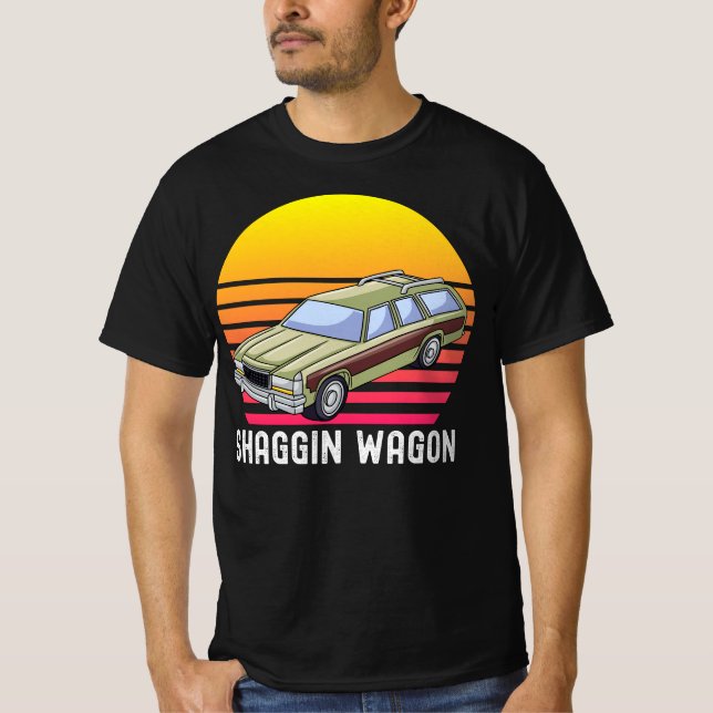 T-shirt Shaggin Wagon Station Vintage Wagon (Devant)