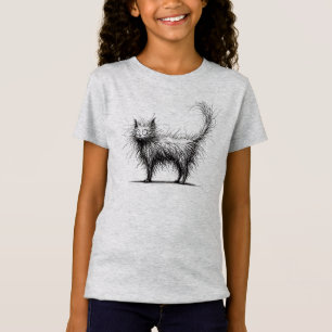 T-Shirt Shaggy Chat Funny Minimaliste