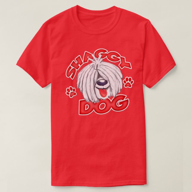 T-shirt Shaggy Dog  White  (Design devant)