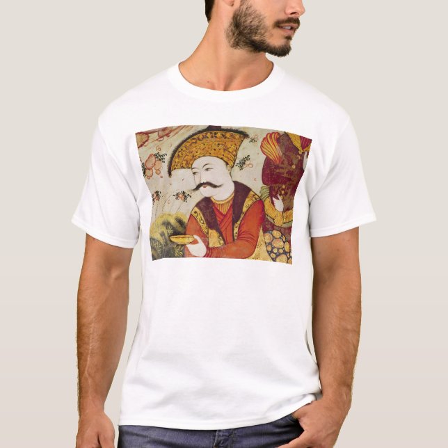 T-shirt Shah Abbas I et une offre de courtisan (Devant)