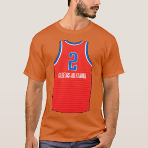 T-shirt Shai Gilgeous Alexander Oklahoma City Jersey Qiang