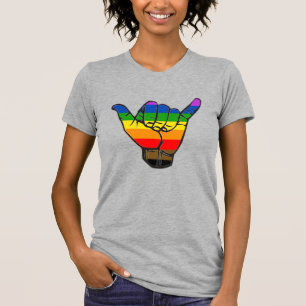 T-shirt Shaka arc-en-ciel LGBTQ+
