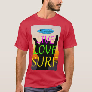 T-shirt Shaka hand retro surfing shaka design cool nature