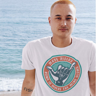 T-shirt Shaka Summer Beach Surf Surfer